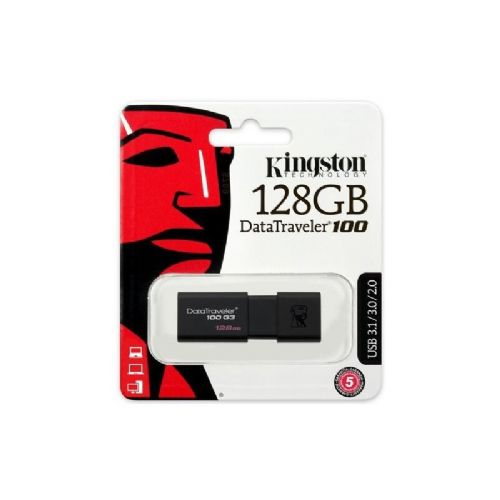 KINGSTON PEN DRIVE 128GB DT100 G3 USB 3,0 tassa siae inclusa